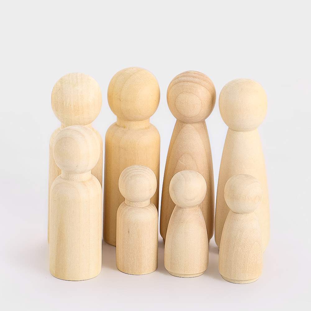 Party Games Simple - 2 pçs fantoche de madeira escultura