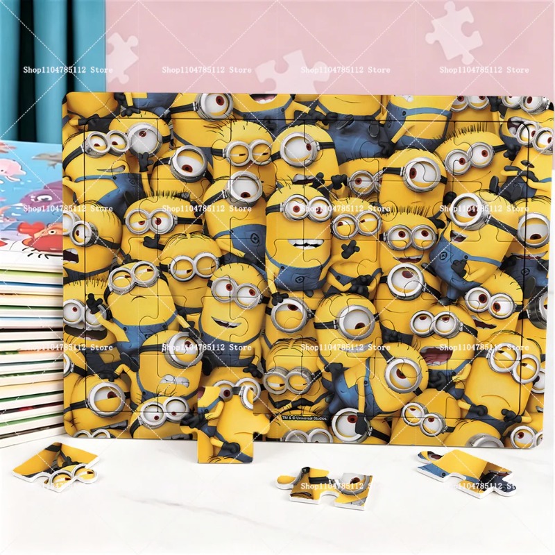 Party Games Simple - Quebra-Cabeça dos Minions 2026, Figura de