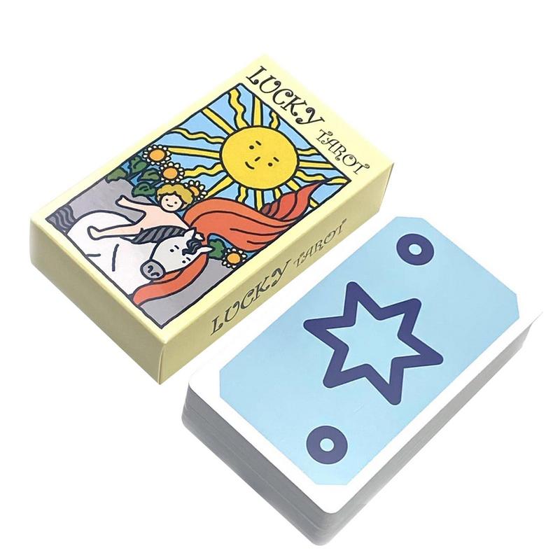 Party Games Jogos De Tabuleiro - Portátil Lucky Tarot Card Game Set,
