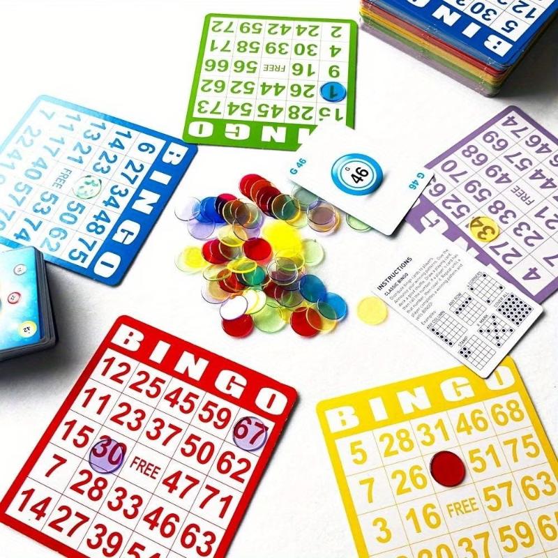 Play Friends Party Games - 50/100 peças de cartas de bingo