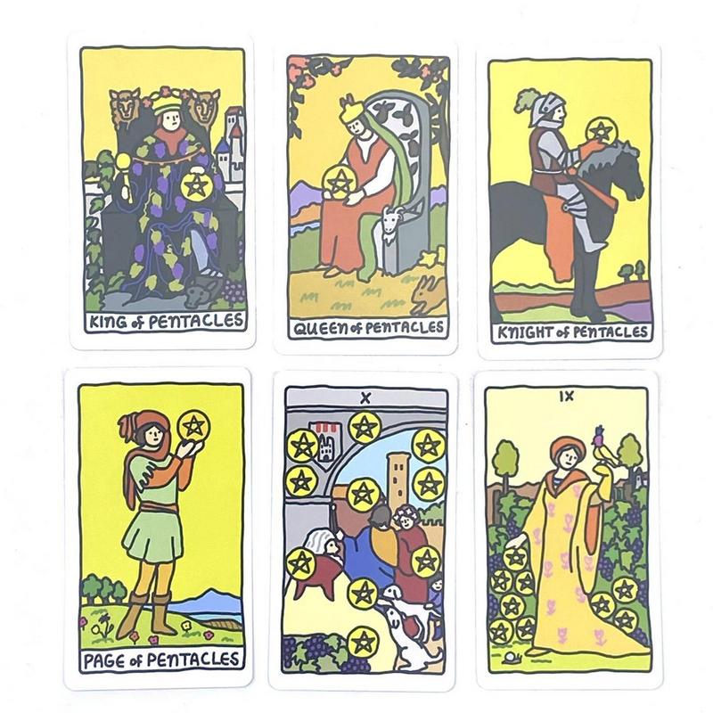 Party Games Jogos De Tabuleiro - Portátil Lucky Tarot Card Game Set,