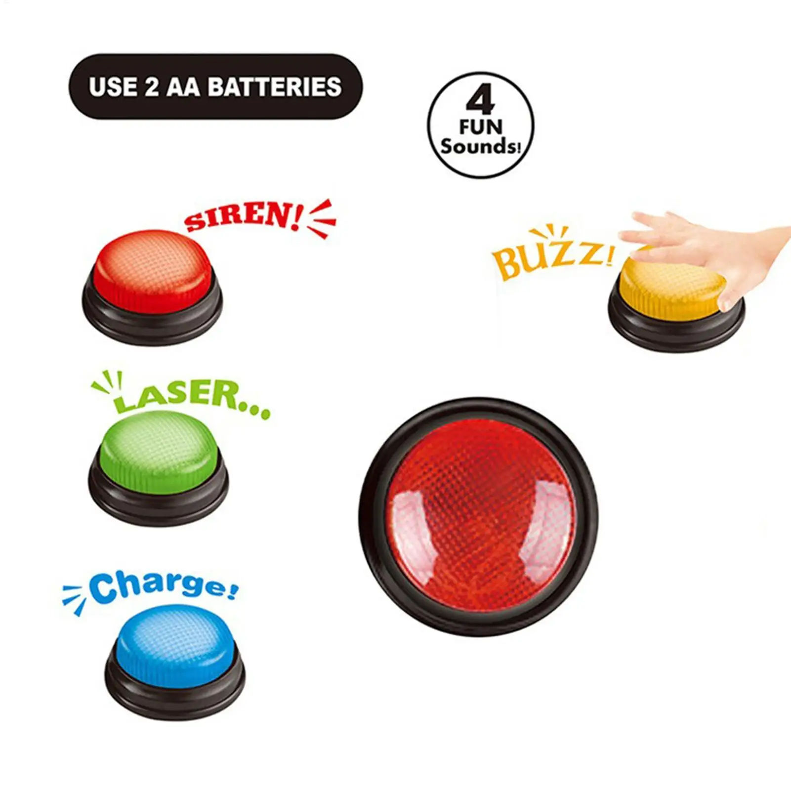 Party Games Easter For Kids - Botão de Resposta Rápida com Luzes