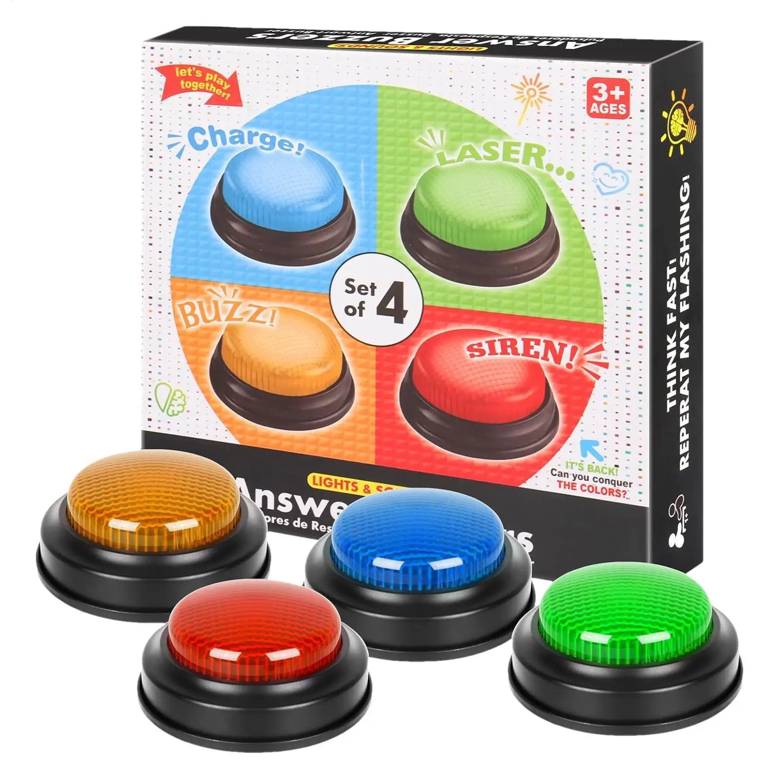 Botão de Resposta Rápida com L - Party Games Easter For Kids avaliação e preço